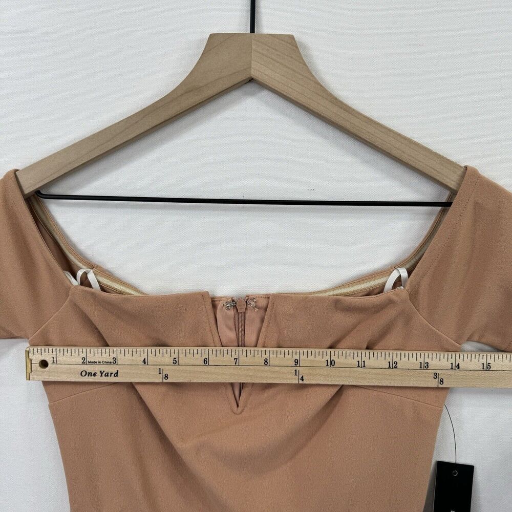Lulu's Peach Off-Shoulder Maxi Dress - Picture 13 of 15